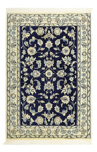 Tapis persan - Nain - Royal - 114 x 77 cm - bleu foncé