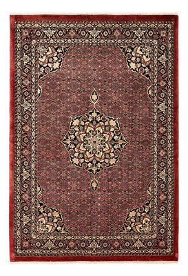 Tapis persan - Bidjar - Royal - 198 x 139 cm - rouge foncé