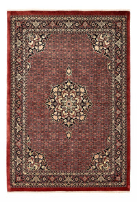 Tapis persan - Bidjar - Royal - 198 x 139 cm - rouge foncé