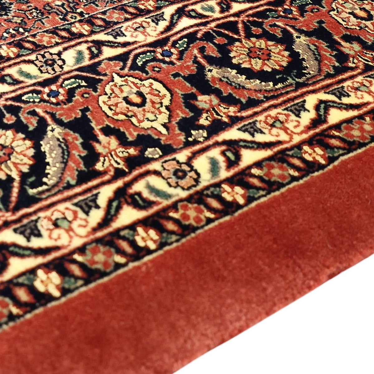 Tapis persan - Bidjar - Royal - 198 x 139 cm - rouge foncé