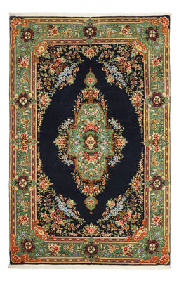 Tapis persan - Classique - 161 x 102 cm - bleu foncé