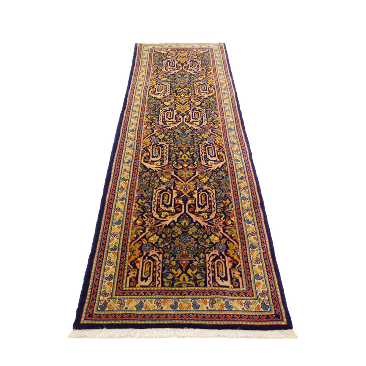 Tapis de couloir Tapis persan - Classique - 260 x 75 cm - vert foncé