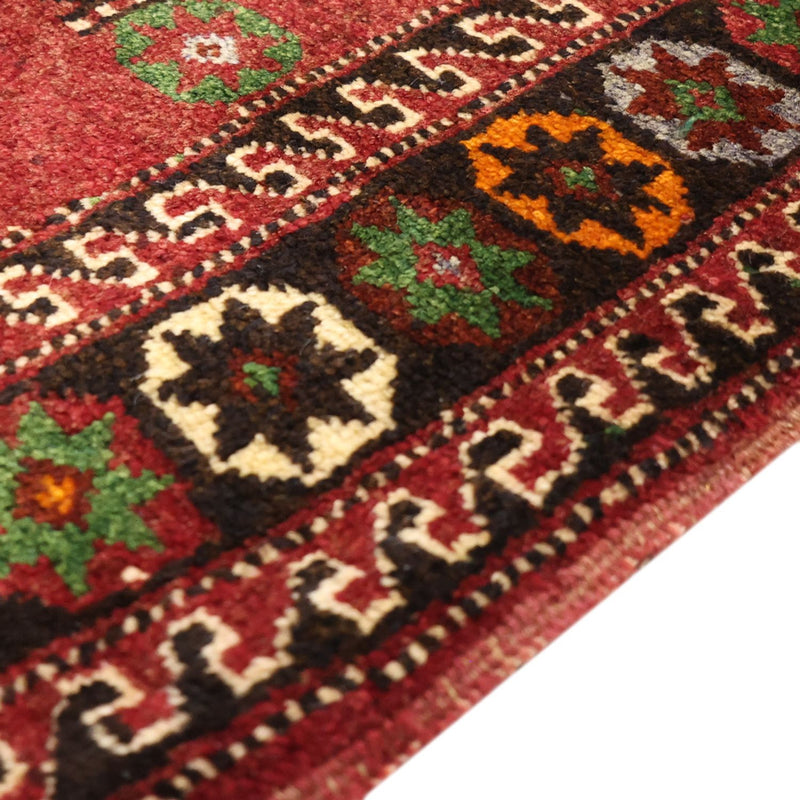 Tapis persan - Nomadic - 300 x 150 cm - rouge foncé