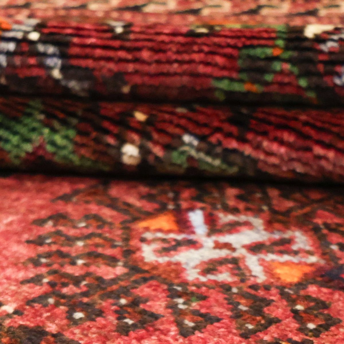 Tapis persan - Nomadic - 300 x 150 cm - rouge foncé