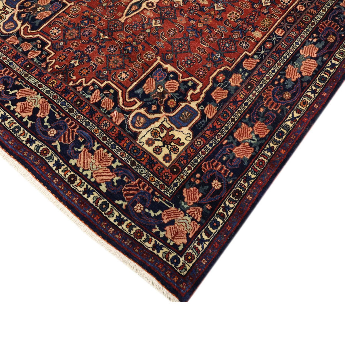 Tapis persan - Bidjar - Royal - 276 x 168 cm - rouge foncé