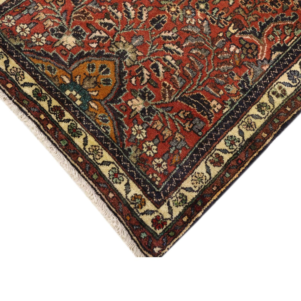 Tapis de couloir Tapis persan - Nomadic - 313 x 83 cm - rouge foncé