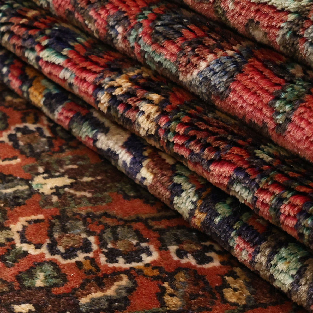 Tapis de couloir Tapis persan - Nomadic - 313 x 83 cm - rouge foncé