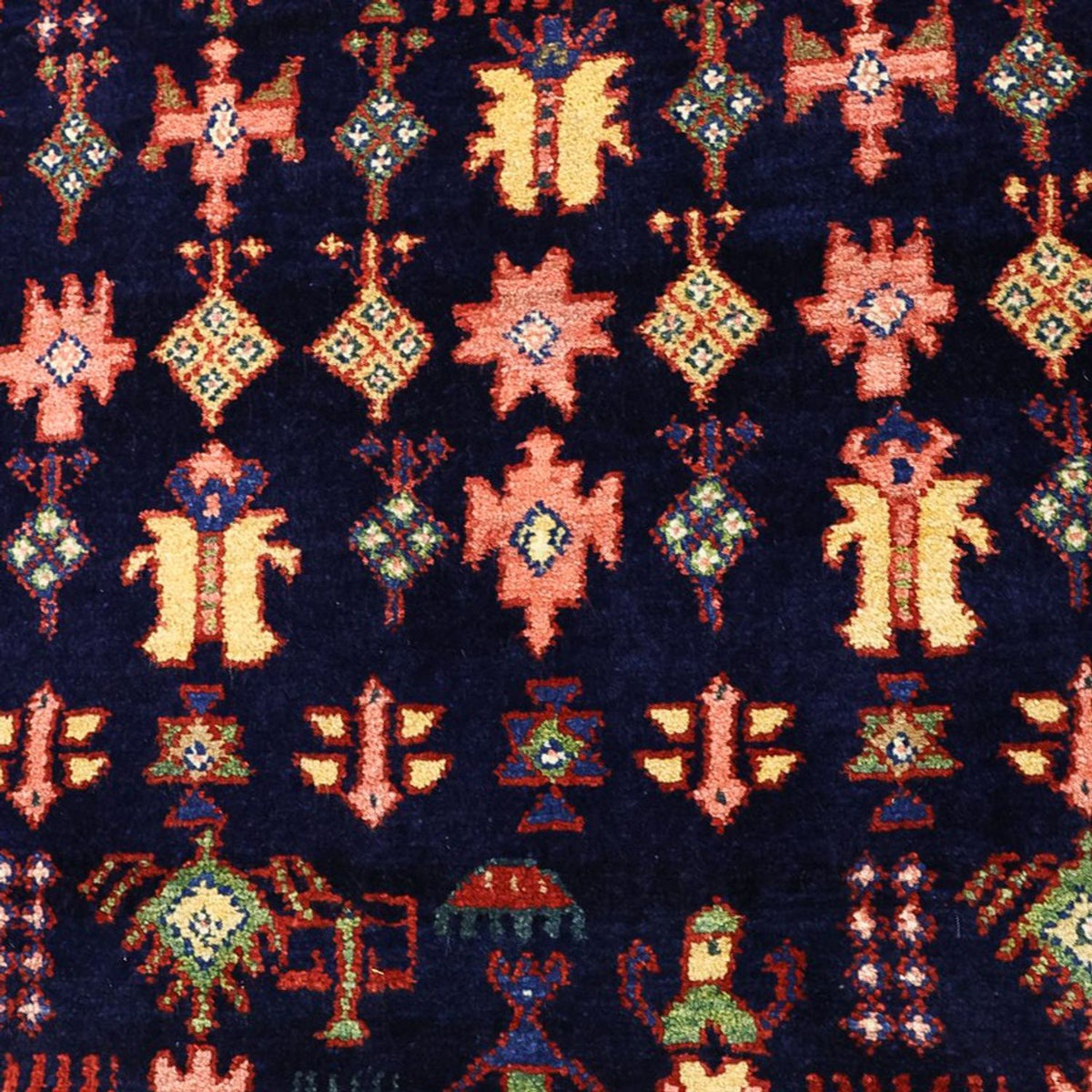 Tapis persan - Classique - 215 x 157 cm - bleu foncé