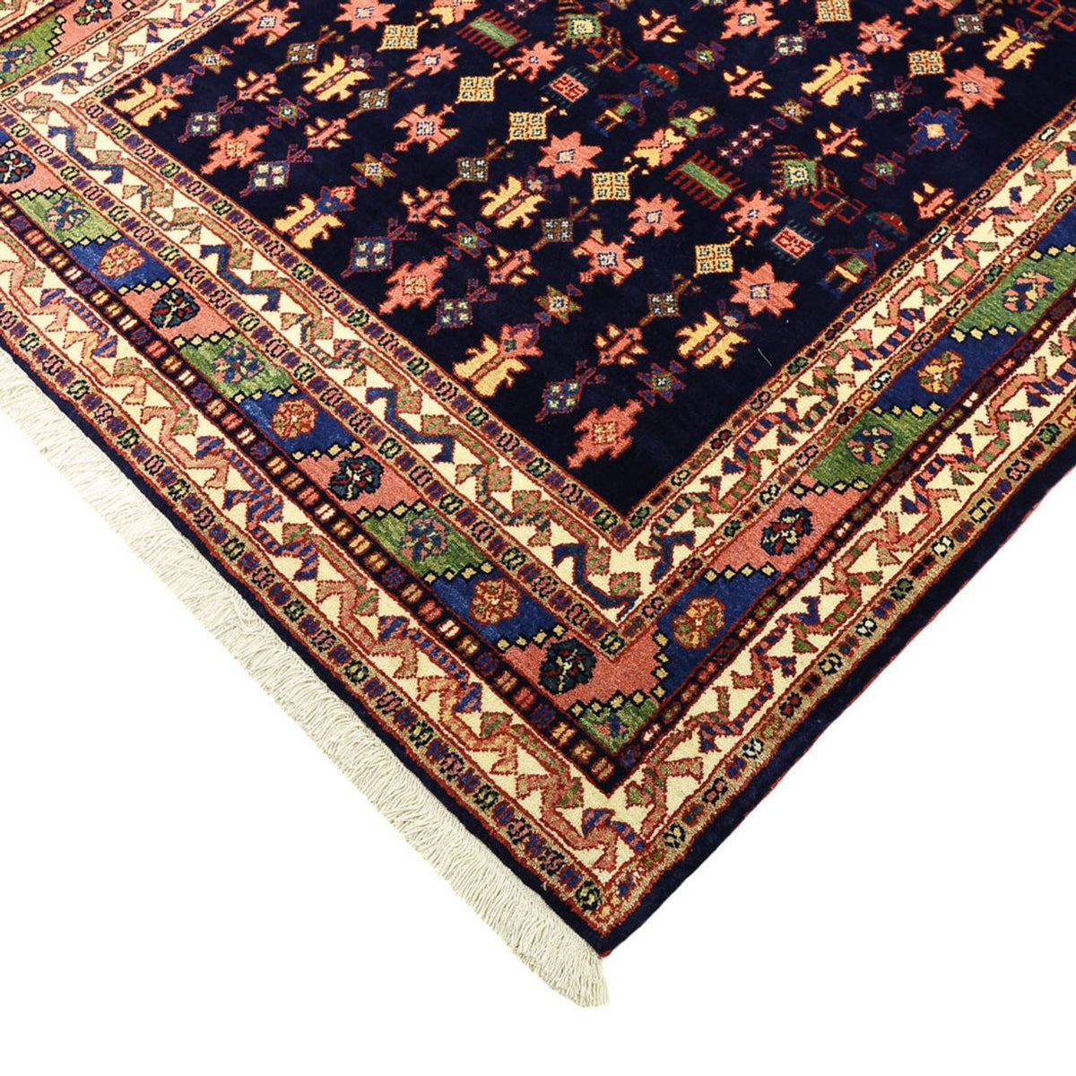 Tapis persan - Classique - 215 x 157 cm - bleu foncé