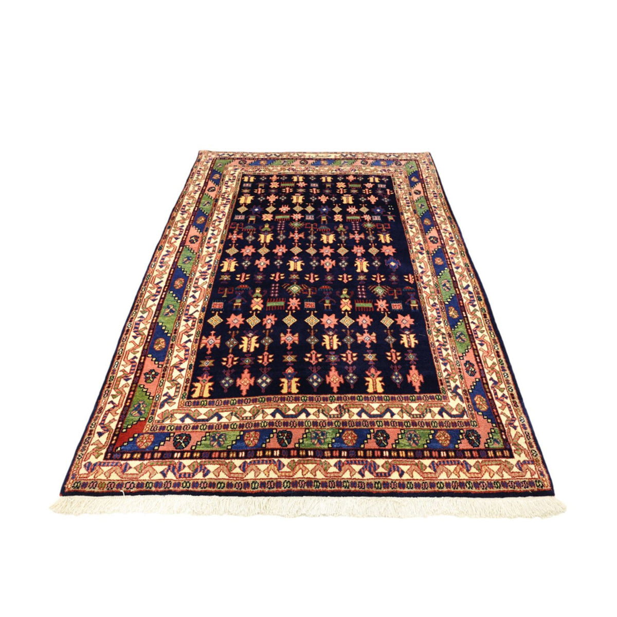 Tapis persan - Classique - 215 x 157 cm - bleu foncé