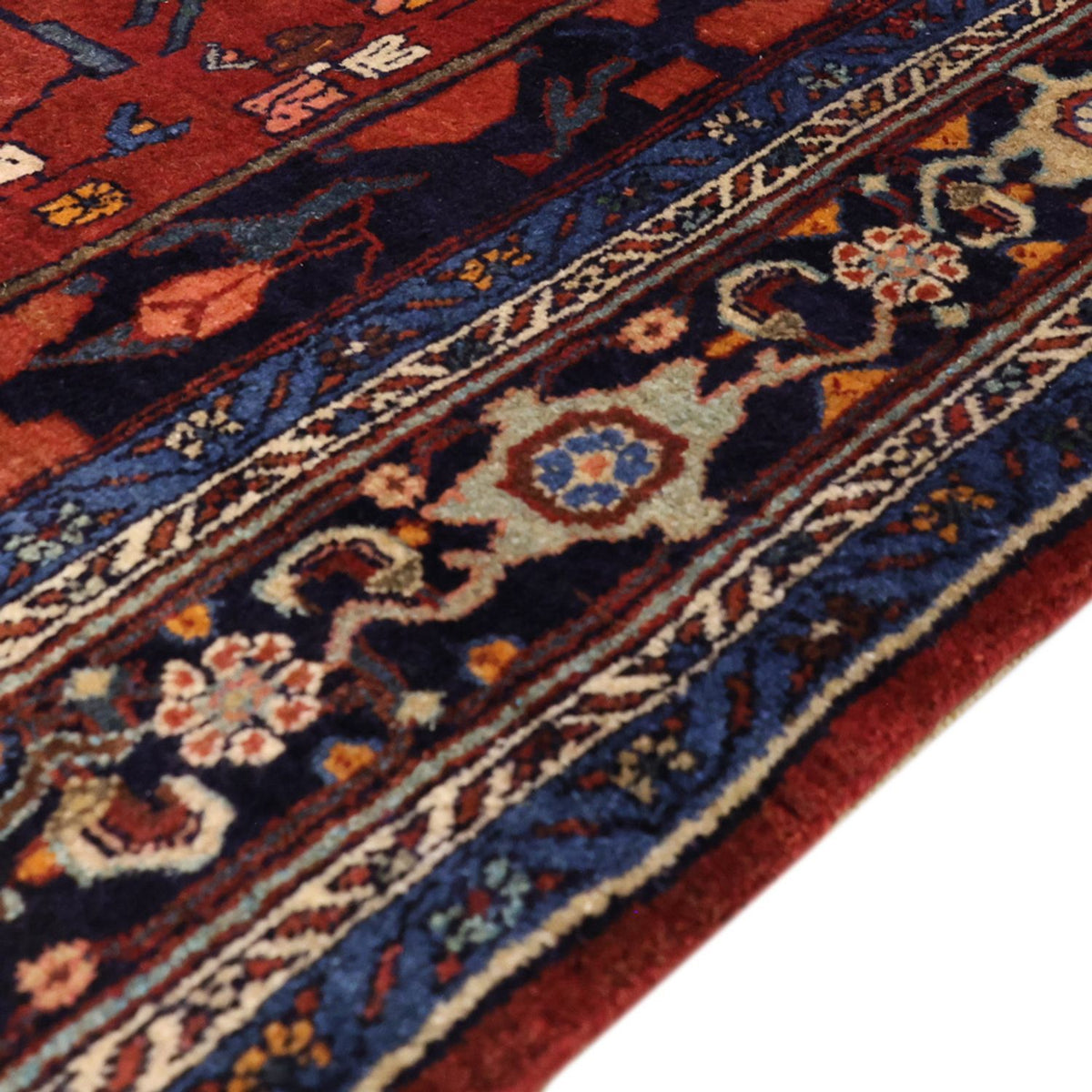 Tapis de couloir Tapis persan - Nomadic - 331 x 145 cm - rouge