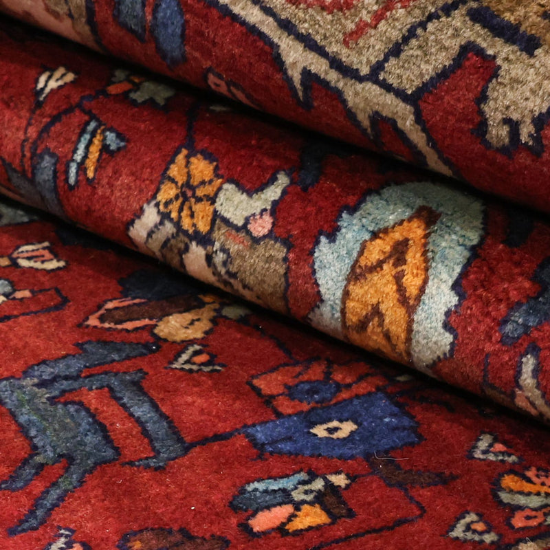 Tapis de couloir Tapis persan - Nomadic - 331 x 145 cm - rouge