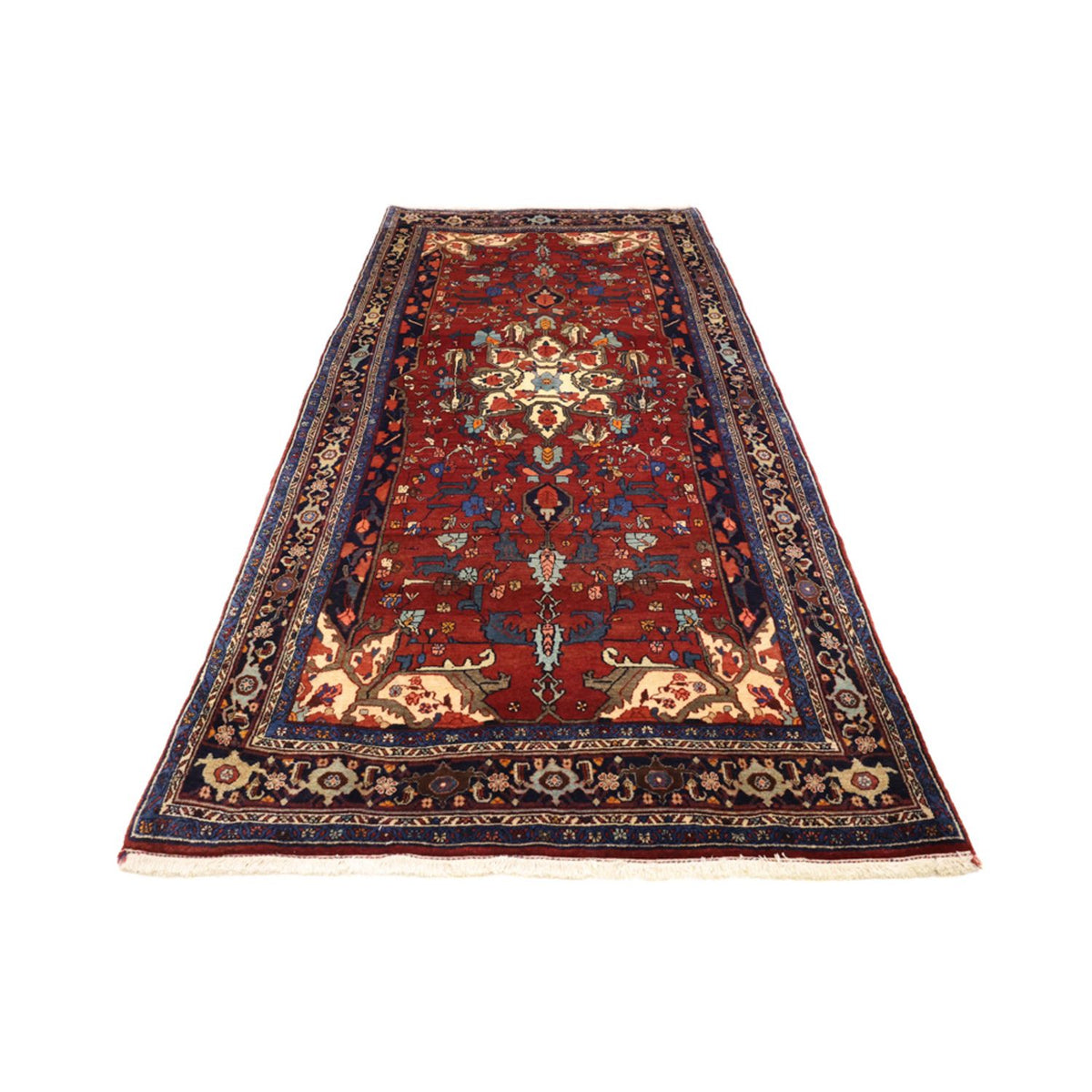 Tapis de couloir Tapis persan - Nomadic - 331 x 145 cm - rouge