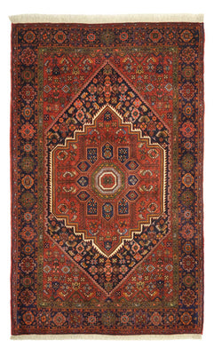 Tapis persan - Nomadic - 158 x 99 cm - rouge foncé