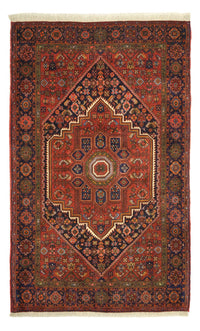 Tapis persan - Nomadic - 158 x 99 cm - rouge foncé