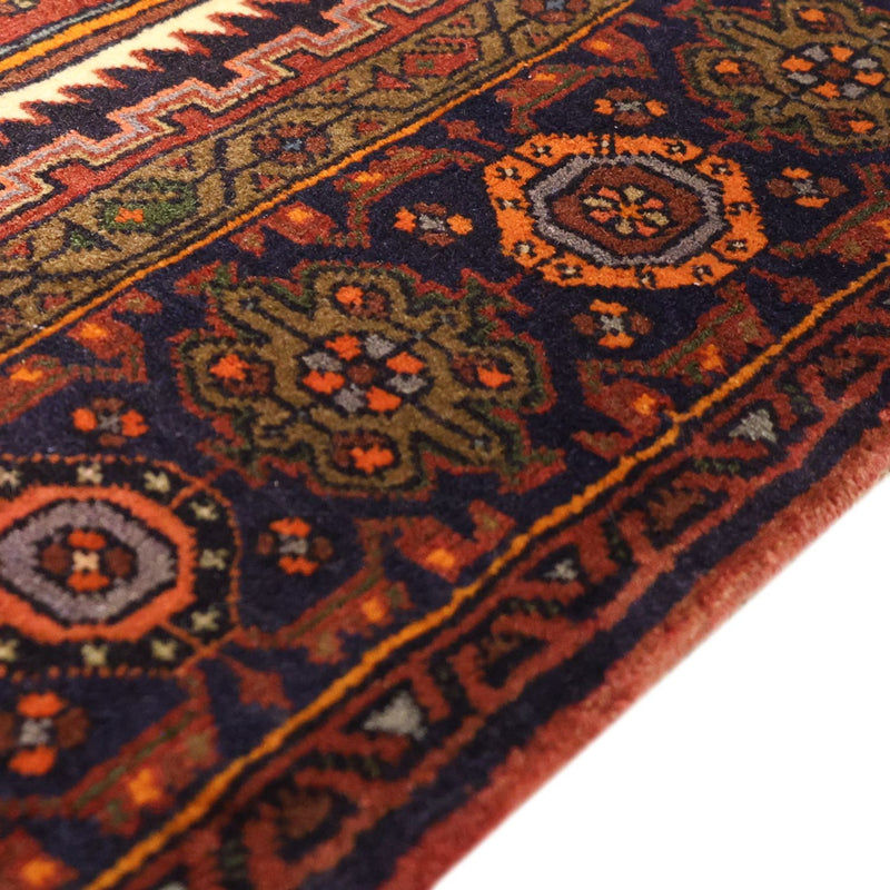 Tapis persan - Nomadic - 158 x 99 cm - rouge foncé