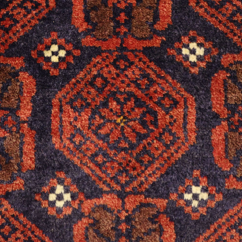 Tapis de couloir Tapis Belutsch - 215 x 112 cm - rouge foncé