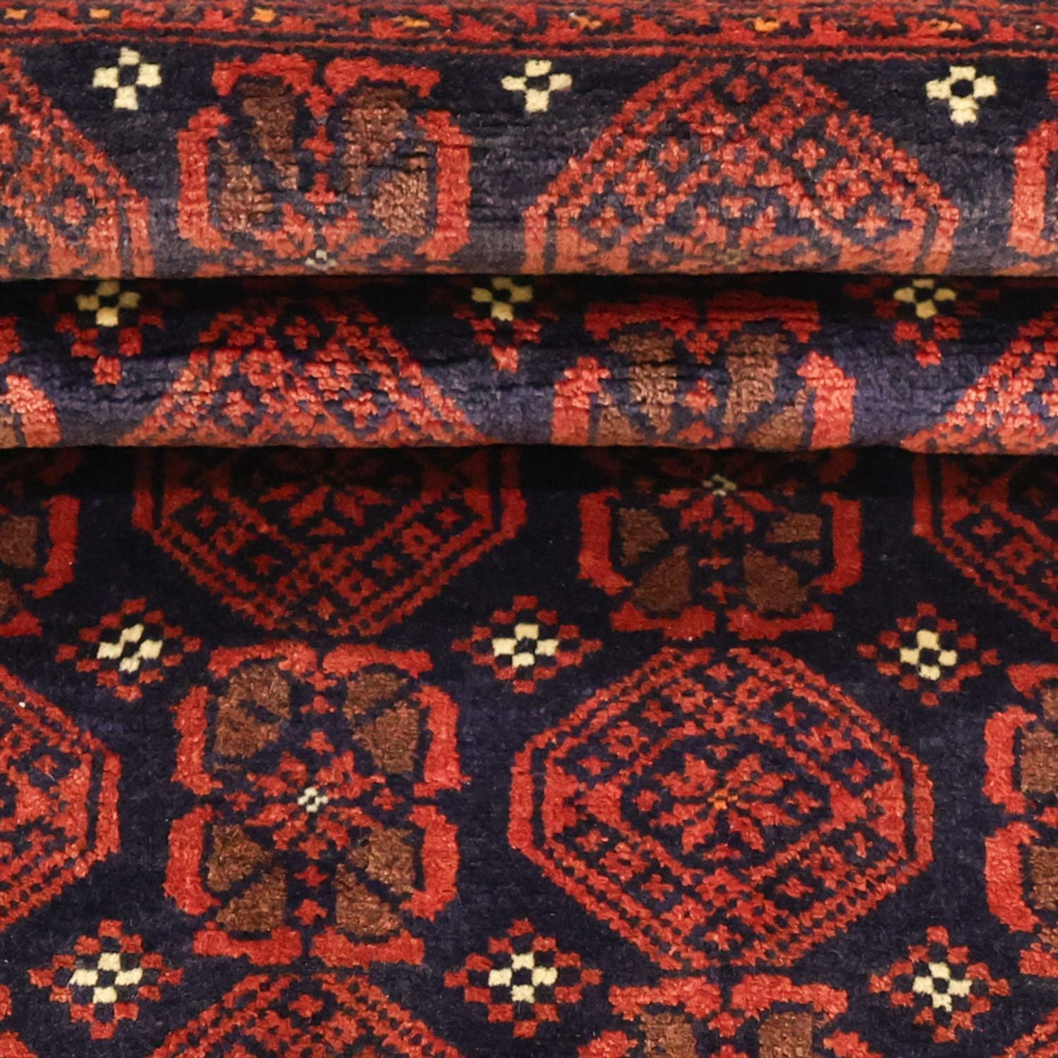 Tapis de couloir Tapis Belutsch - 215 x 112 cm - rouge foncé