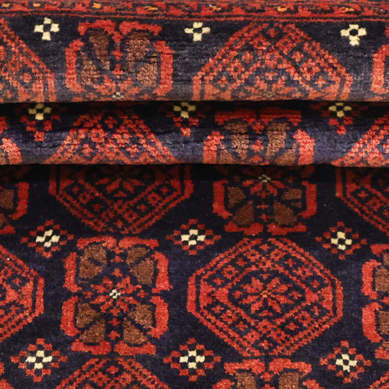 Tapis de couloir Tapis Belutsch - 215 x 112 cm - rouge foncé