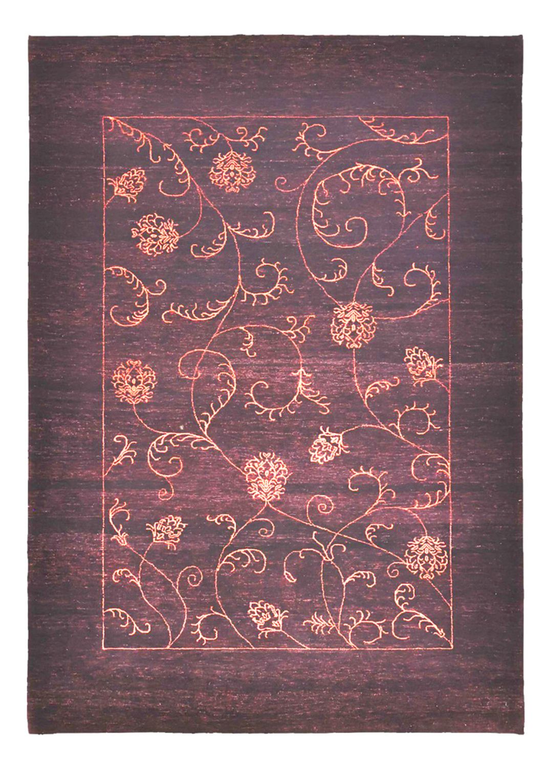 Tapis Gabbeh - Loribaft Indus - 240 x 173 cm - bleu foncé