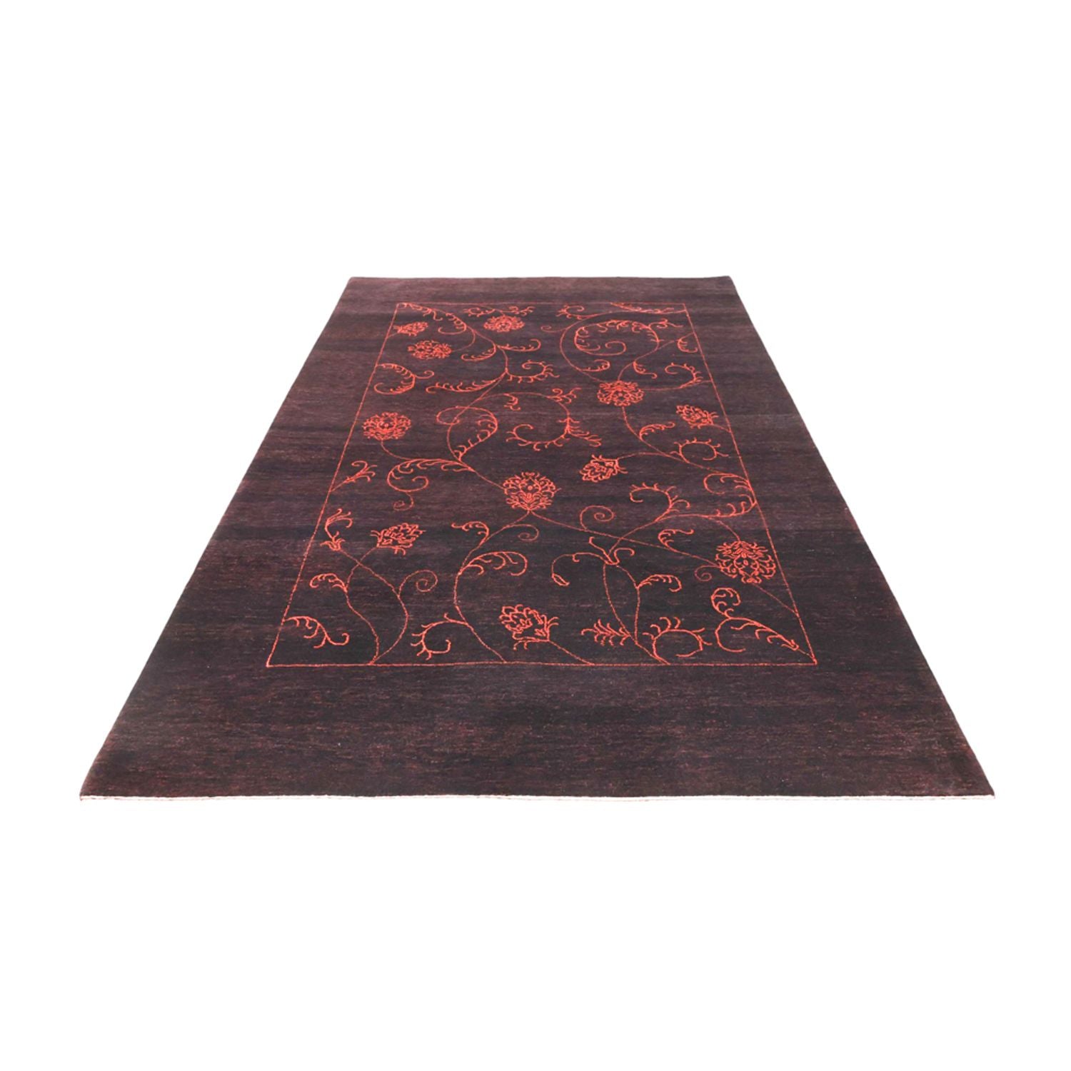 Tapis Gabbeh - Loribaft Indus - 240 x 173 cm - bleu foncé