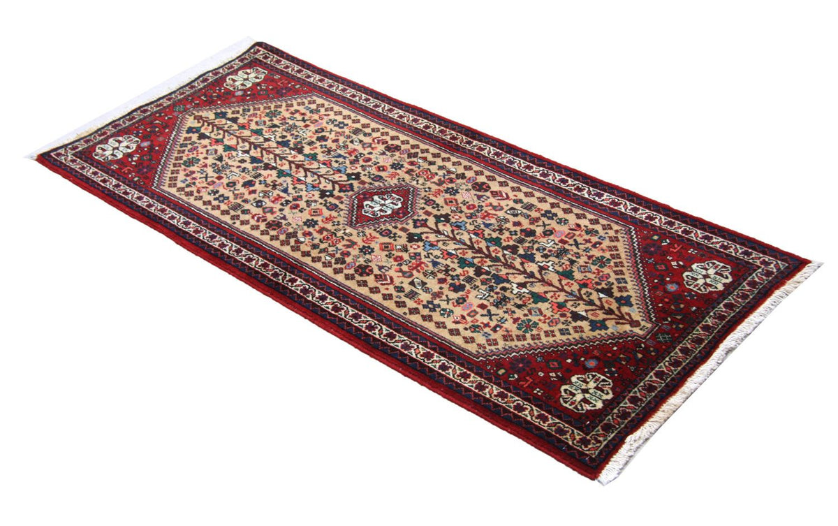 Tapis persan - Nomadic - 155 x 69 cm - rouge