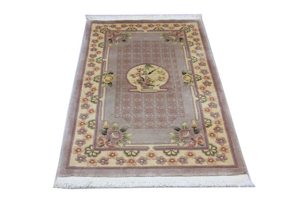 Tapis chinois - 153 x 91 cm - marron