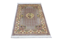 Tapis chinois - 153 x 91 cm - marron