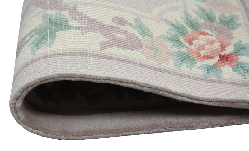 Tapis chinois - 137 x 70 cm - argent