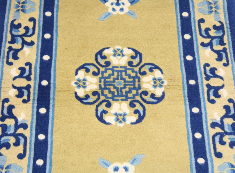 Tapis chinois - 152 x 76 cm - bleu