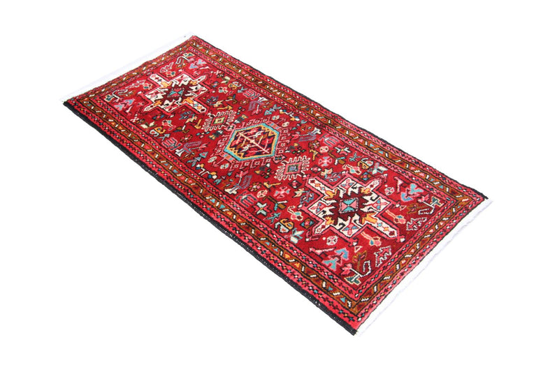 Tapis persan - Nomadic - 140 x 67 cm - rouge