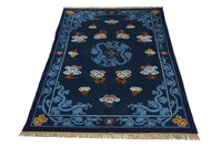 Tapis chinois - 274 x 183 cm - bleu
