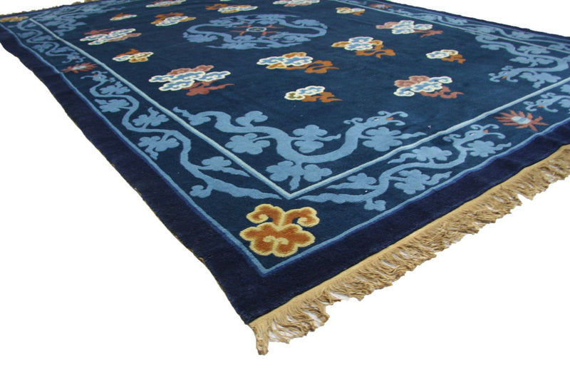 Tapis chinois - 274 x 183 cm - bleu