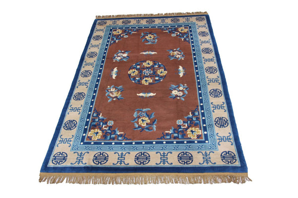 Tapis chinois - 274 x 183 cm - marron