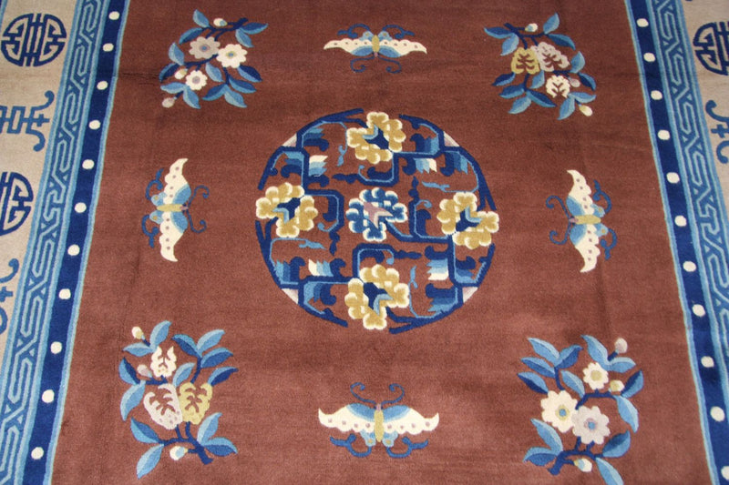 Tapis chinois - 274 x 183 cm - marron