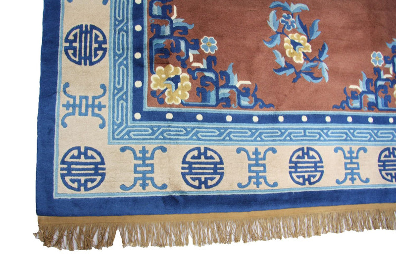 Tapis chinois - 274 x 183 cm - marron