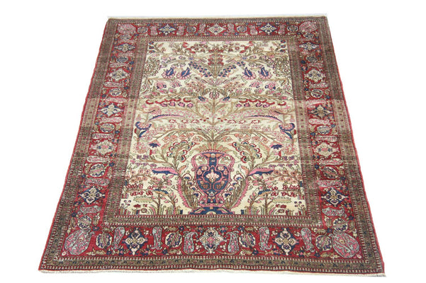 Tapis persan - Nomadic - 207 x 148 cm - beige
