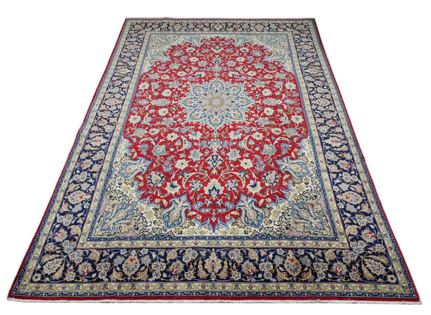 Tapis persan - Isfahan - Premium - 303 x 203 cm - rouge