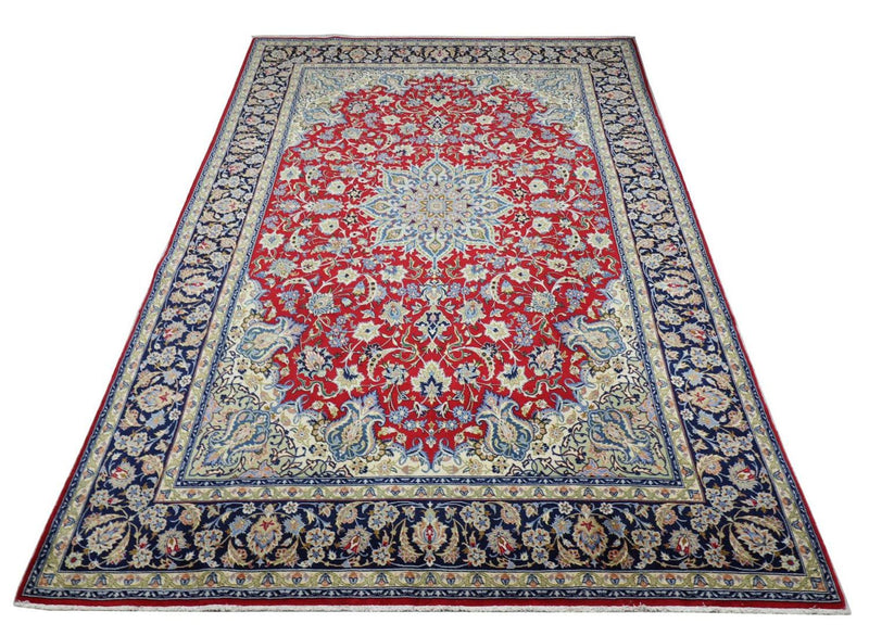 Tapis persan - Isfahan - Premium - 303 x 203 cm - rouge