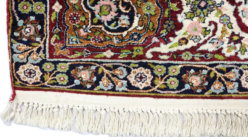 Tapis en soie - Soie du Cachemire - 152 x 98 cm - noir