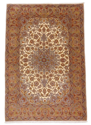 Tapis persan - Isfahan - Premium - 164 x 112 cm - beige