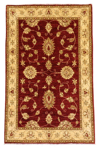 Tapis Ziegler - 153 x 100 cm - rouge foncé