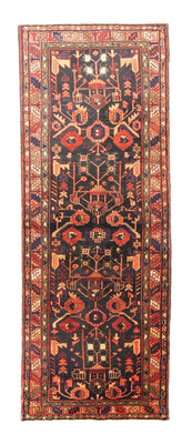 Tapis de couloir Tapis persan - Nomadic - 310 x 110 cm - bleu