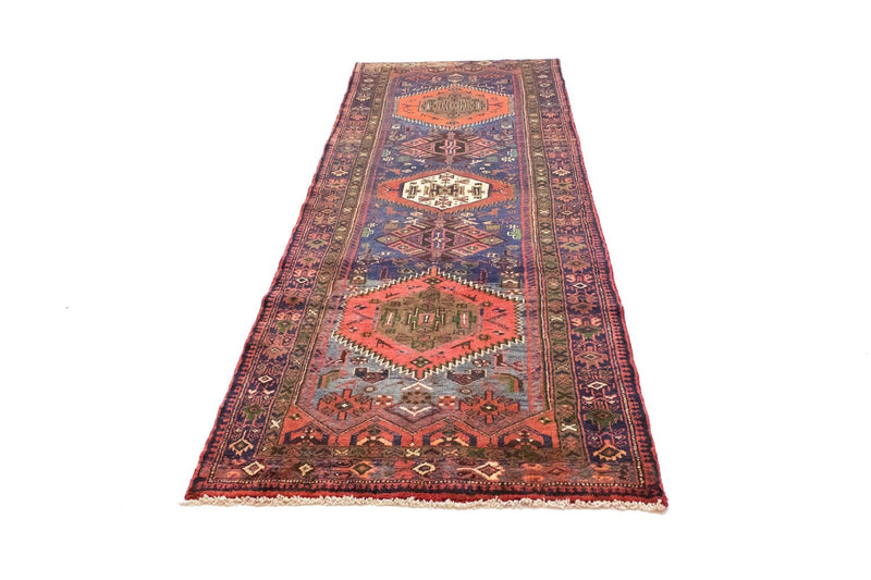 Tapis de couloir Tapis persan - Nomadic - 297 x 102 cm - bleu