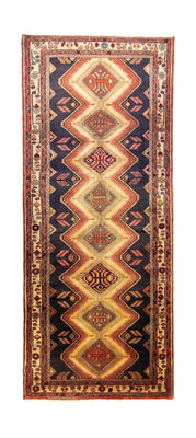 Tapis de couloir Tapis persan - Nomadic - 312 x 125 cm - bleu