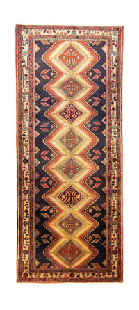 Tapis de couloir Tapis persan - Nomadic - 312 x 125 cm - bleu