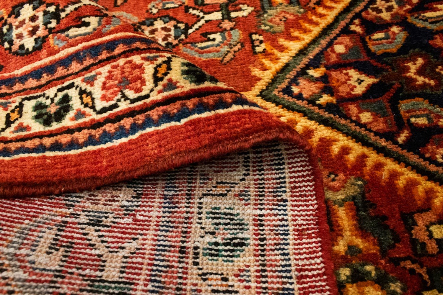 Tapis de couloir Tapis persan - Nomadic - 322 x 100 cm - or