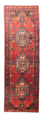 Tapis de couloir Tapis persan - Nomadic - 326 x 105 cm - rouge