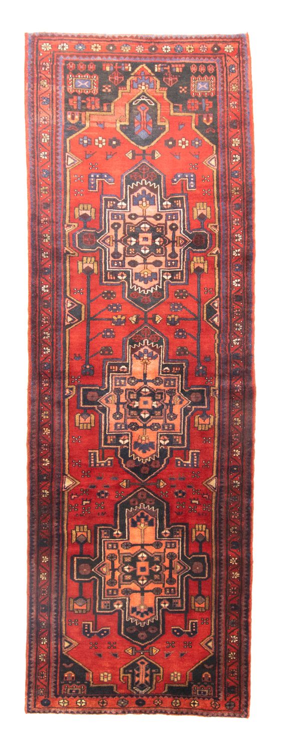 Tapis de couloir Tapis persan - Nomadic - 326 x 105 cm - rouge