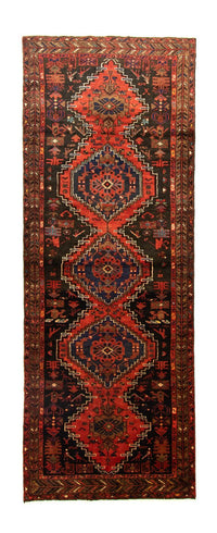 Tapis de couloir Tapis persan - Nomadic - 287 x 102 cm - bleu